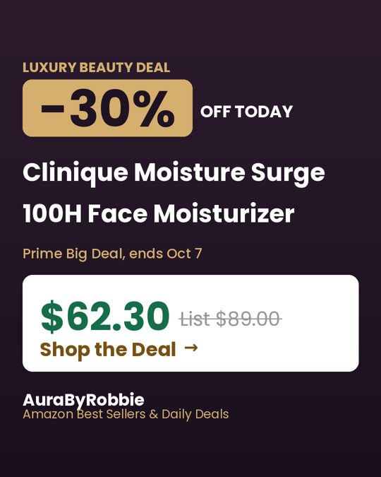Clinique Moisture Surge 100H, $62.30, 30% off the $89.00 list price